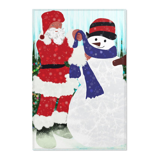 Christmas Snowman Area Rugs