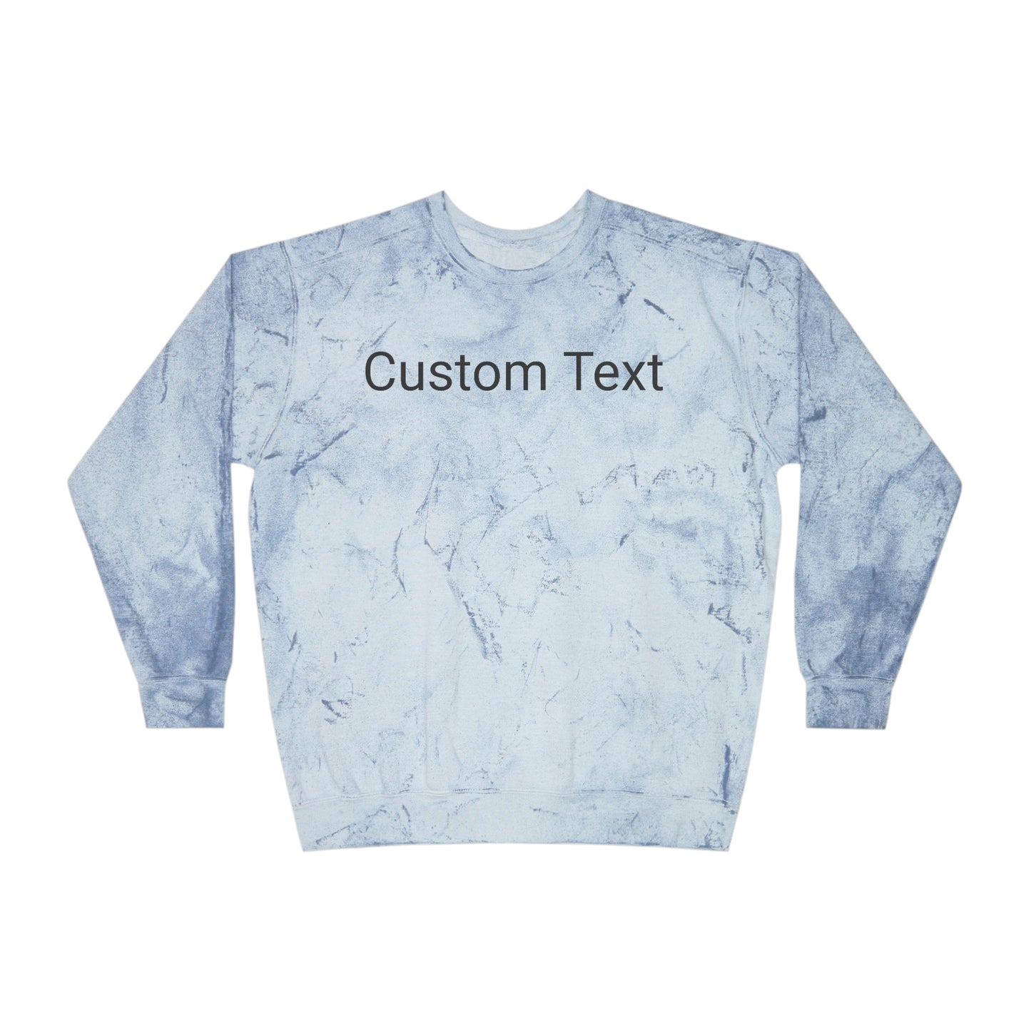 Customize Text or Design Unisex Color Blast Crewneck Sweatshirt