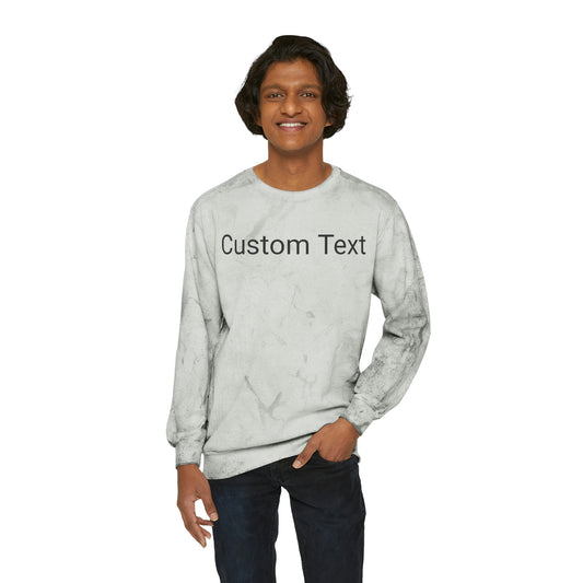 Customize Text or Design Unisex Color Blast Crewneck Sweatshirt