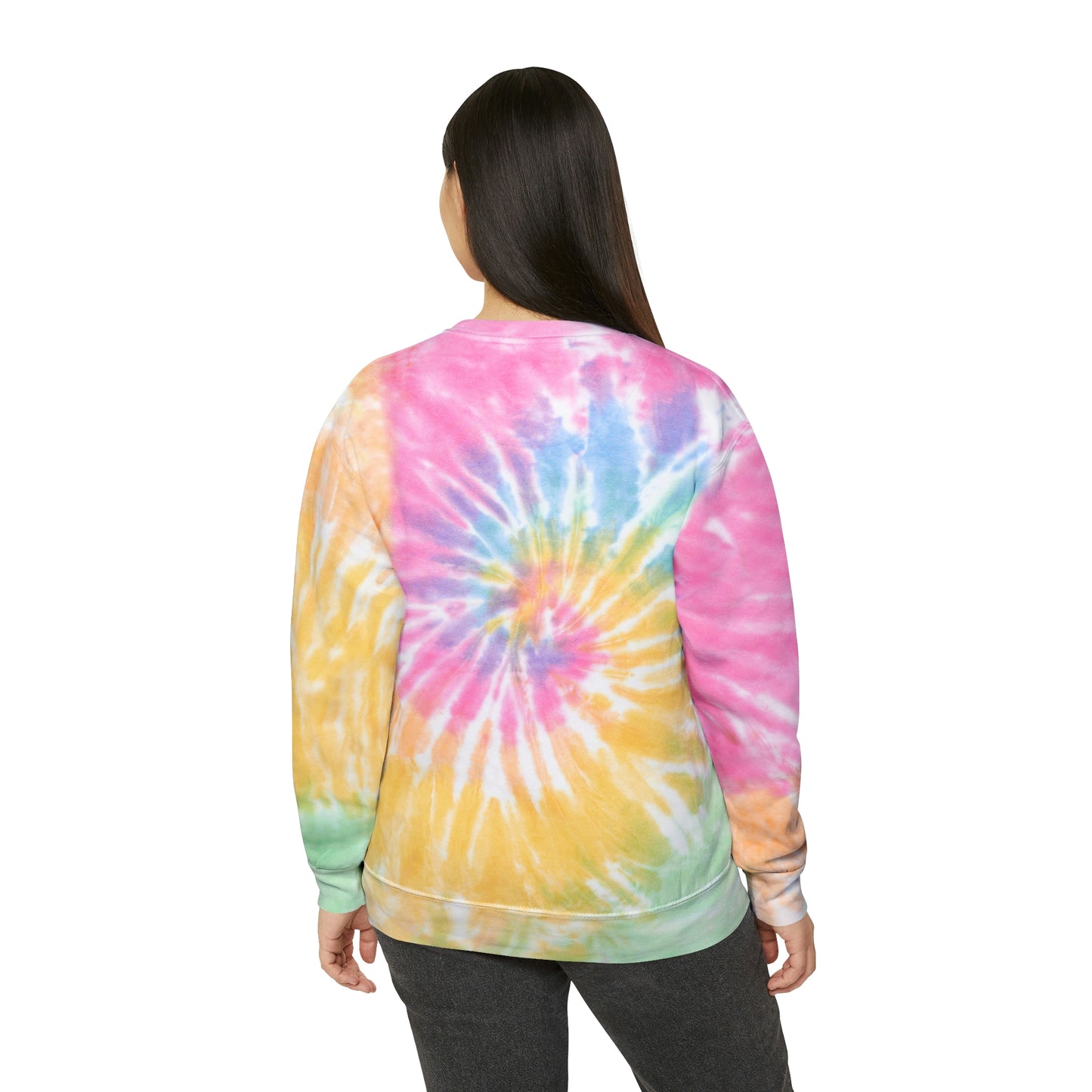 Customize Text or Design Unisex Tie-Dye Sweatshirt