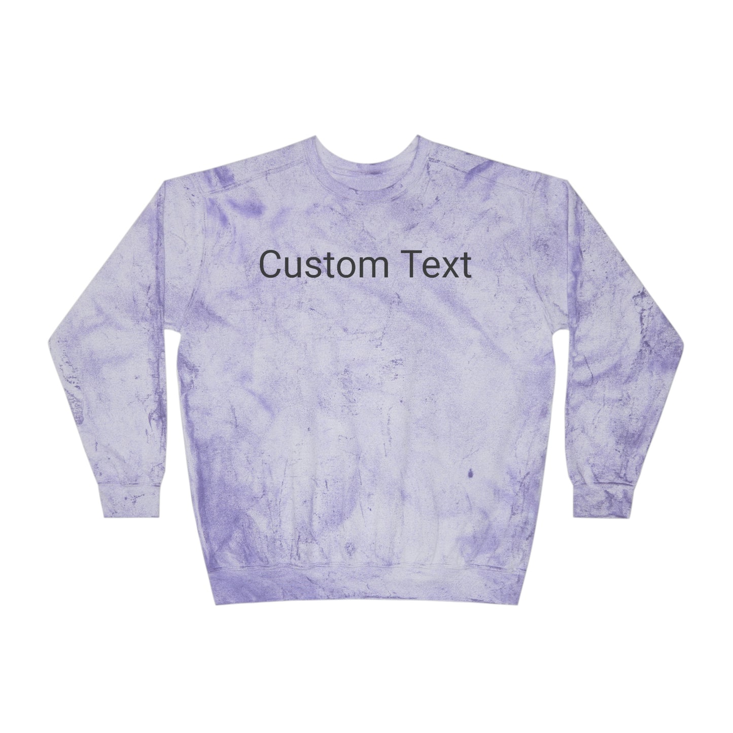 Customize Text or Design Unisex Color Blast Crewneck Sweatshirt