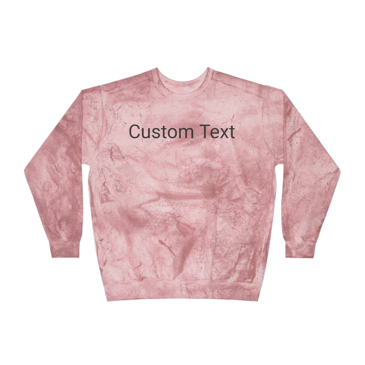 Customize Text or Design Unisex Color Blast Crewneck Sweatshirt