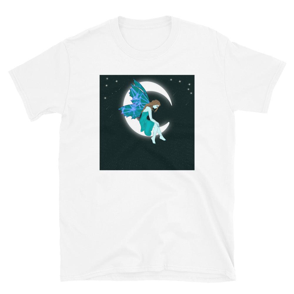 Moon Angel Turquois Front Side Short-Sleeve Unisex T-Shirt - Mina's Planet