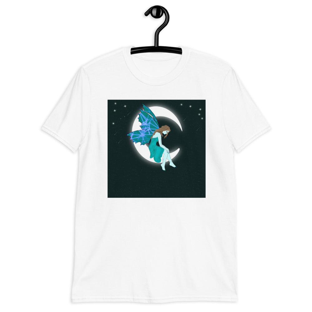 Moon Angel Turquois Front Side Short-Sleeve Unisex T-Shirt - Mina's Planet