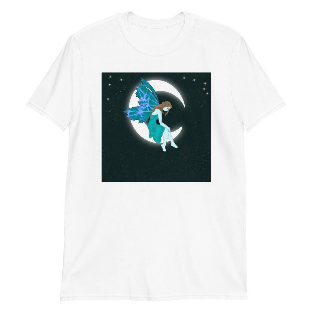 Moon Angel Turquois Front Side Short-Sleeve Unisex T-Shirt - Mina's Planet