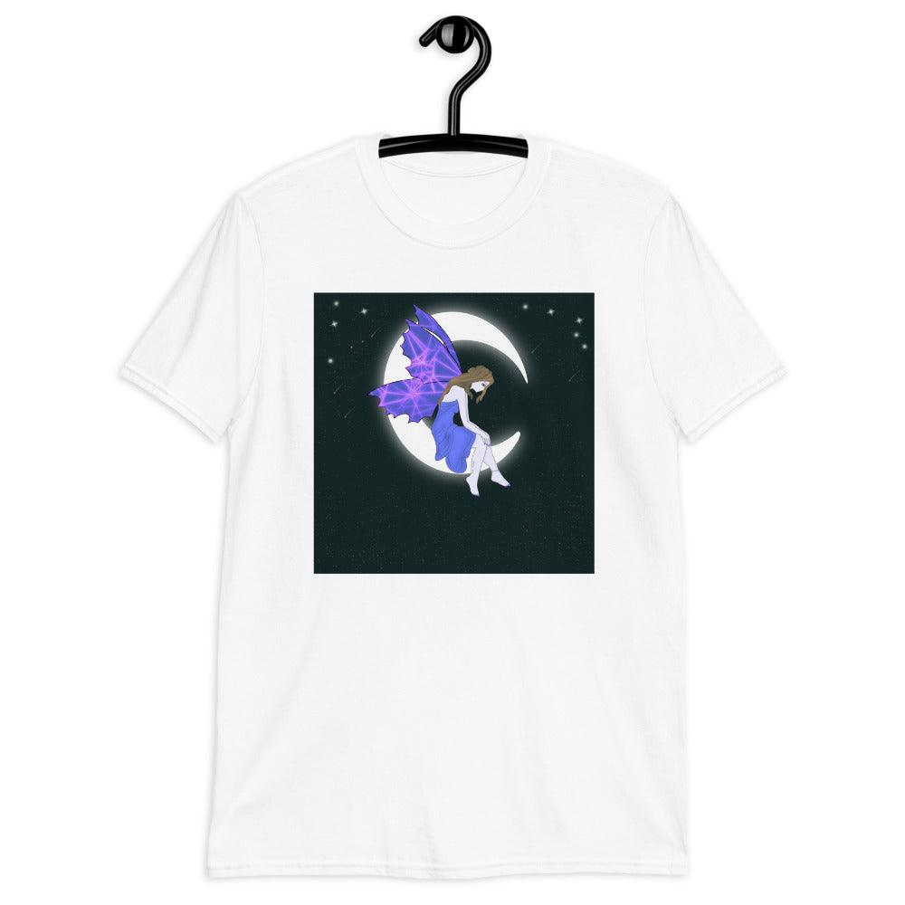 Moon Angel Purple Front Side Short-Sleeve Unisex T-Shirt - Mina's Planet