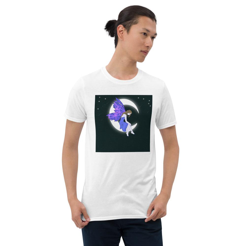 Moon Angel Purple Front Side Short-Sleeve Unisex T-Shirt - Mina's Planet