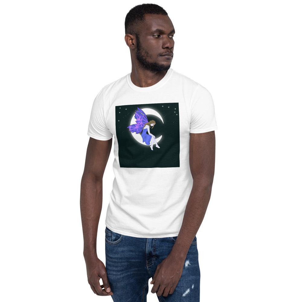 Moon Angel Purple Front Side Short-Sleeve Unisex T-Shirt - Mina's Planet