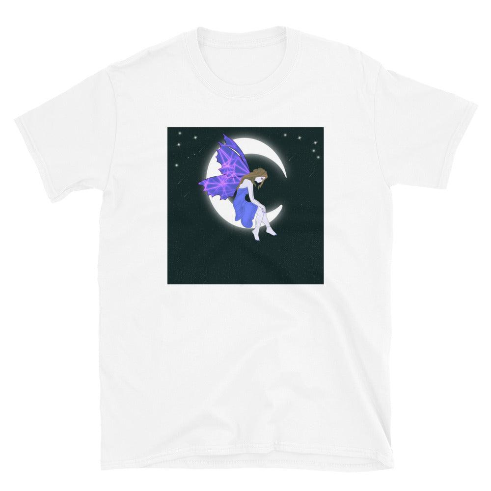 Moon Angel Purple Front Side Short-Sleeve Unisex T-Shirt - Mina's Planet