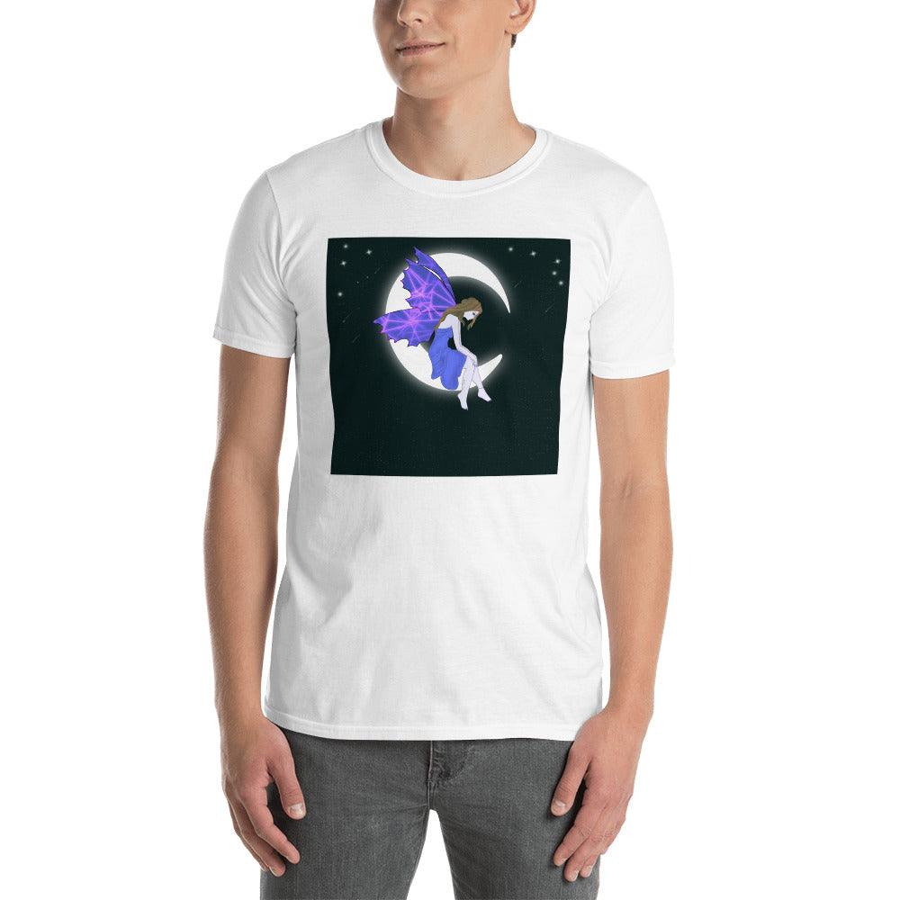 Moon Angel Purple Front Side Short-Sleeve Unisex T-Shirt - Mina's Planet