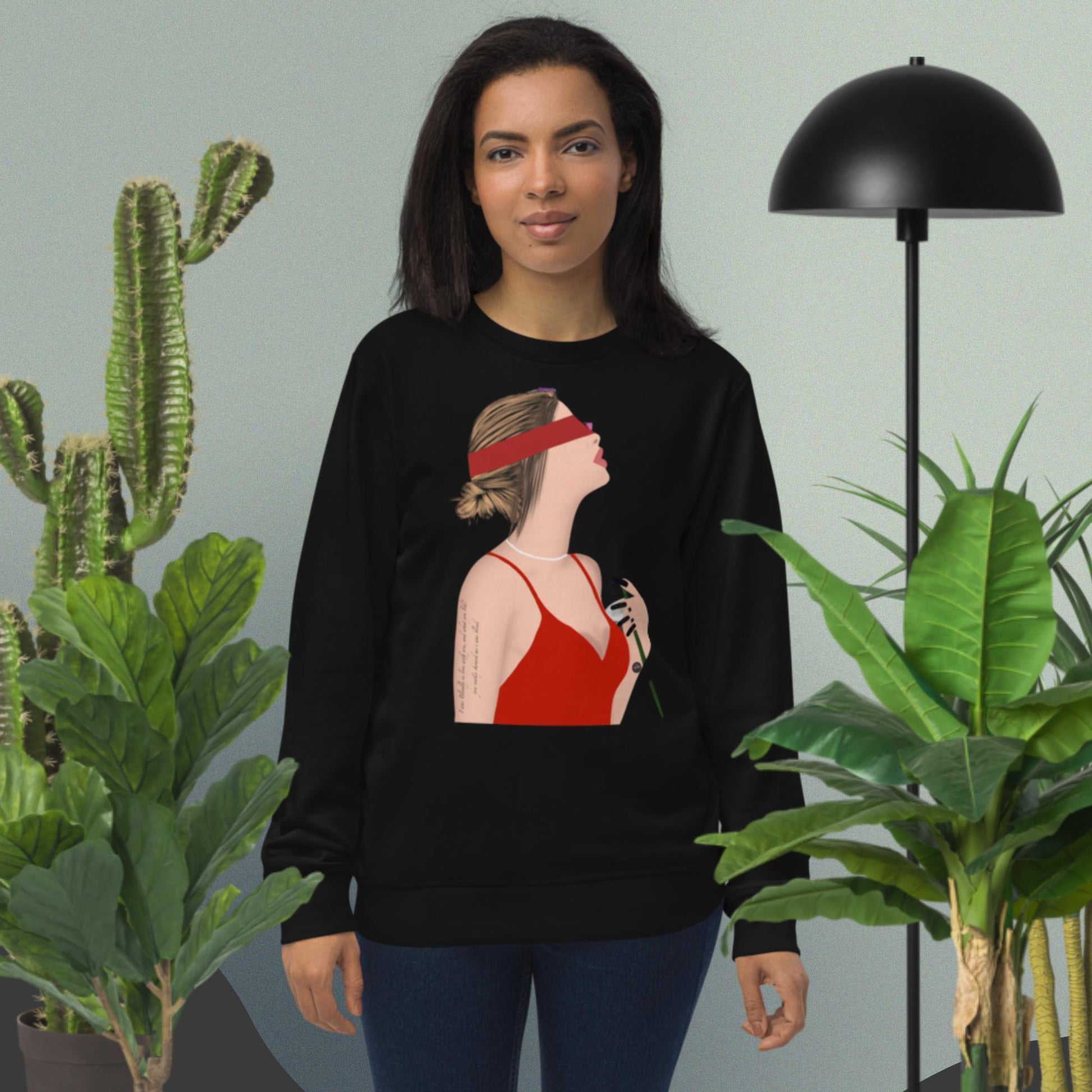 Valentines day Special Blind Love Unisex organic sweatshirt - Mina's Planet