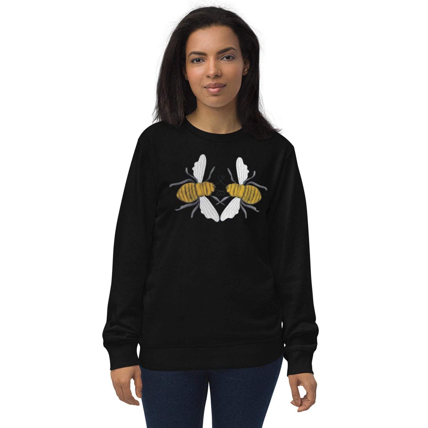 Bees Love valentines day Unisex organic sweatshirt - Mina's Planet