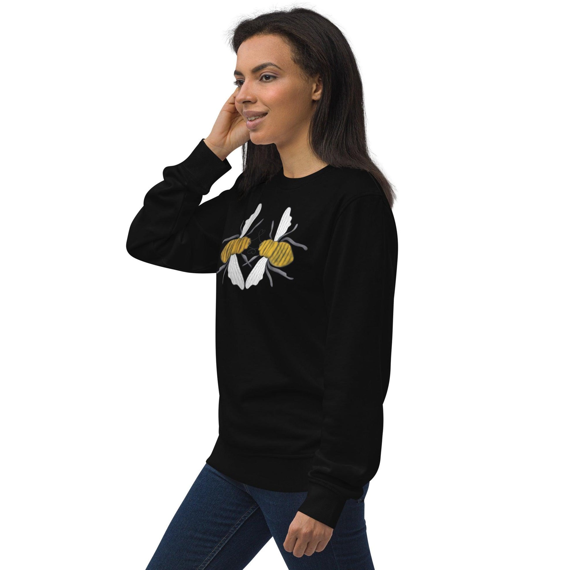 Bees Love valentines day Unisex organic sweatshirt - Mina's Planet