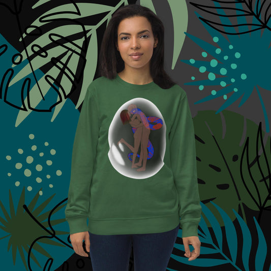 Love Bubble Valentines Day Unisex organic sweatshirt - Mina's Planet