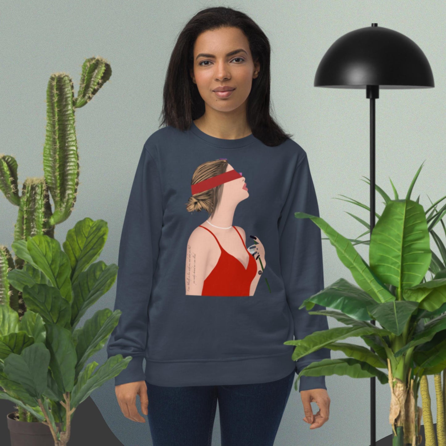 Valentines day Special Blind Love Unisex organic sweatshirt - Mina's Planet