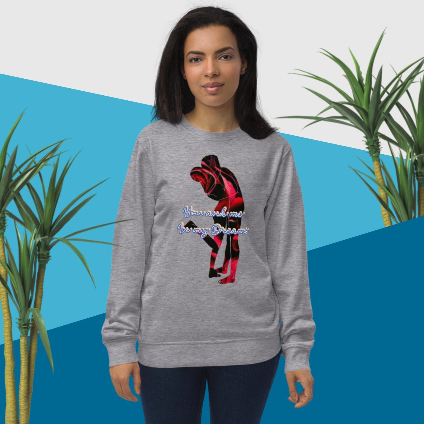 Valentines Day You and me Unisex organic sweatshirt - Mina's Planet