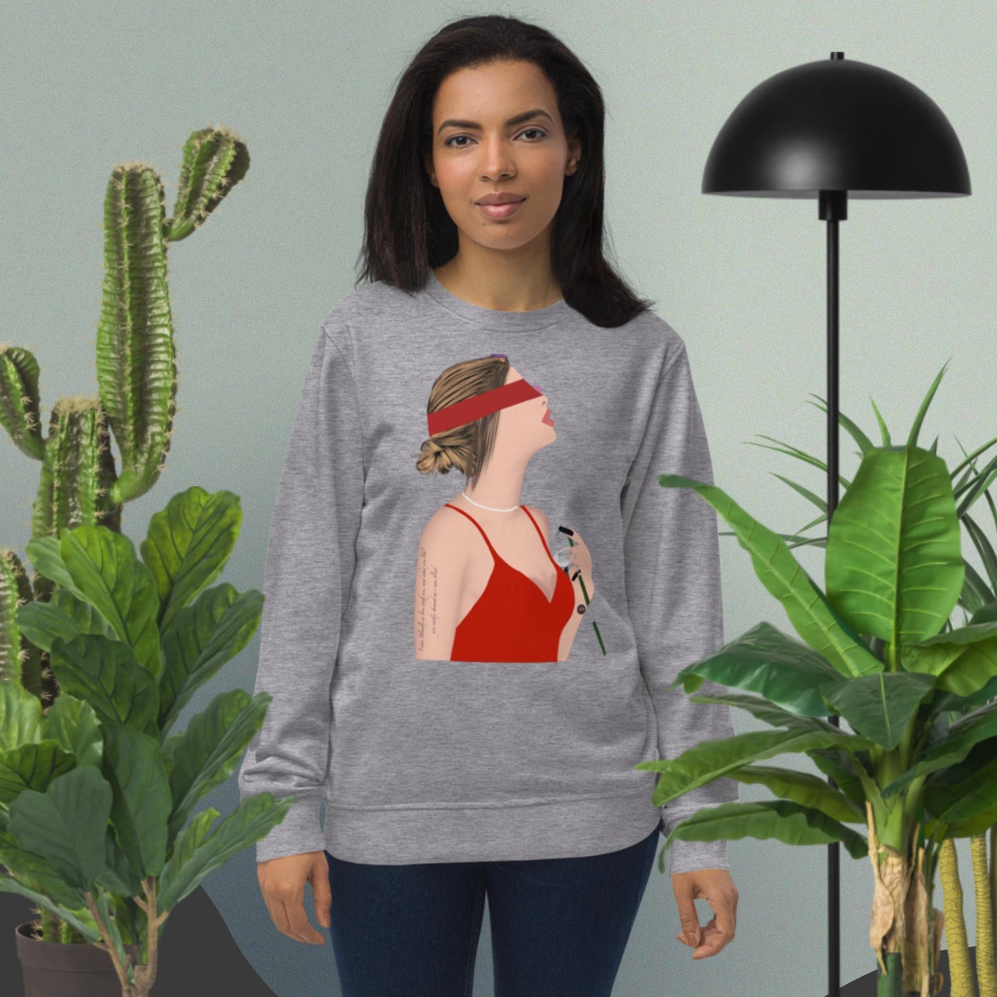 Valentines day Special Blind Love Unisex organic sweatshirt - Mina's Planet