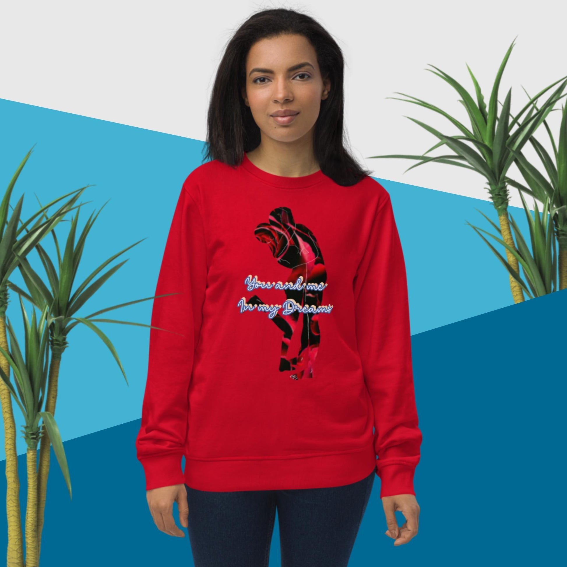 Valentines Day You and me Unisex organic sweatshirt - Mina's Planet