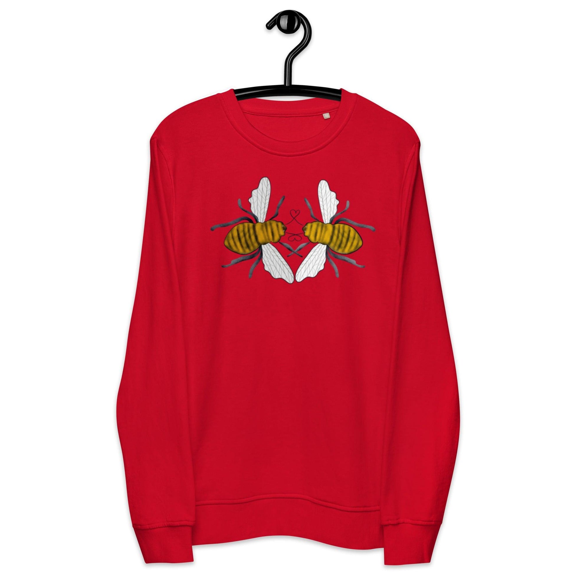 Bees Love valentines day Unisex organic sweatshirt - Mina's Planet