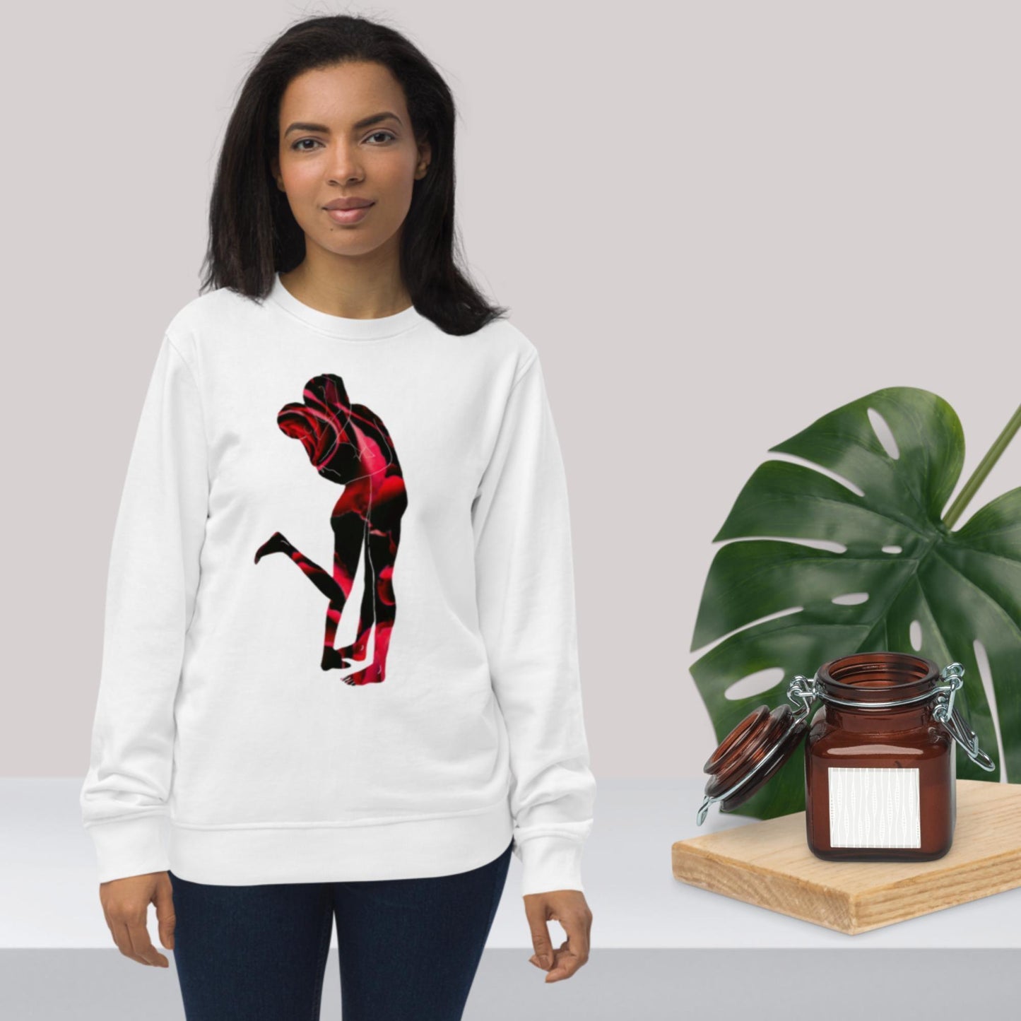 Valentines day special love Unisex organic sweatshirt - Mina's Planet