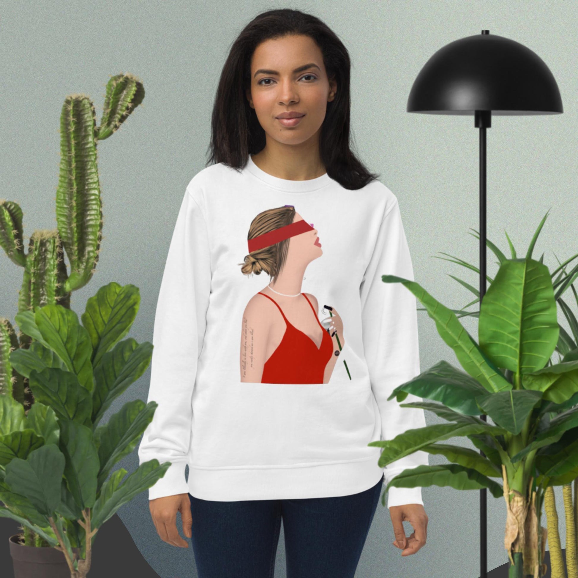 Valentines day Special Blind Love Unisex organic sweatshirt - Mina's Planet