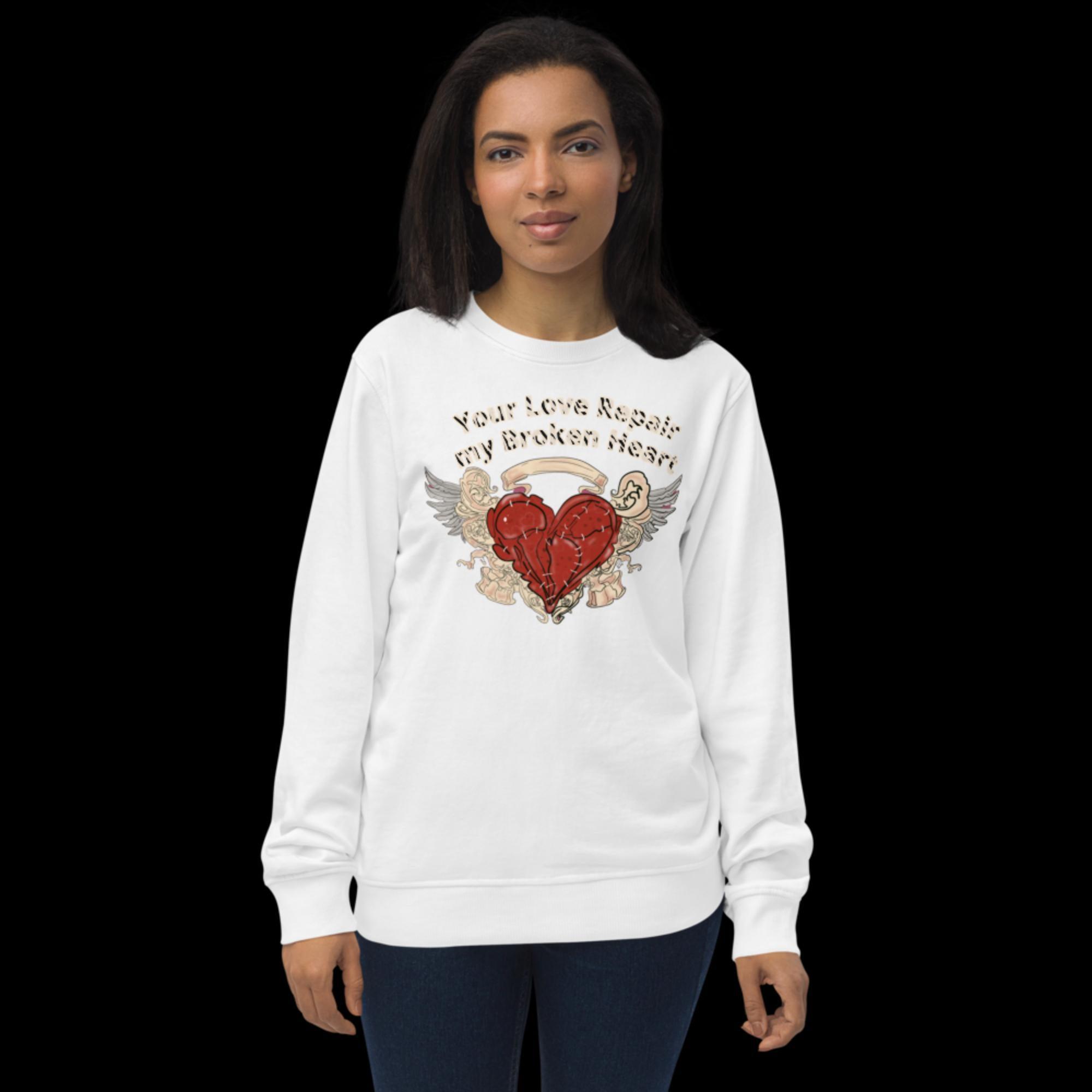 Broken heart sweatshirt sale