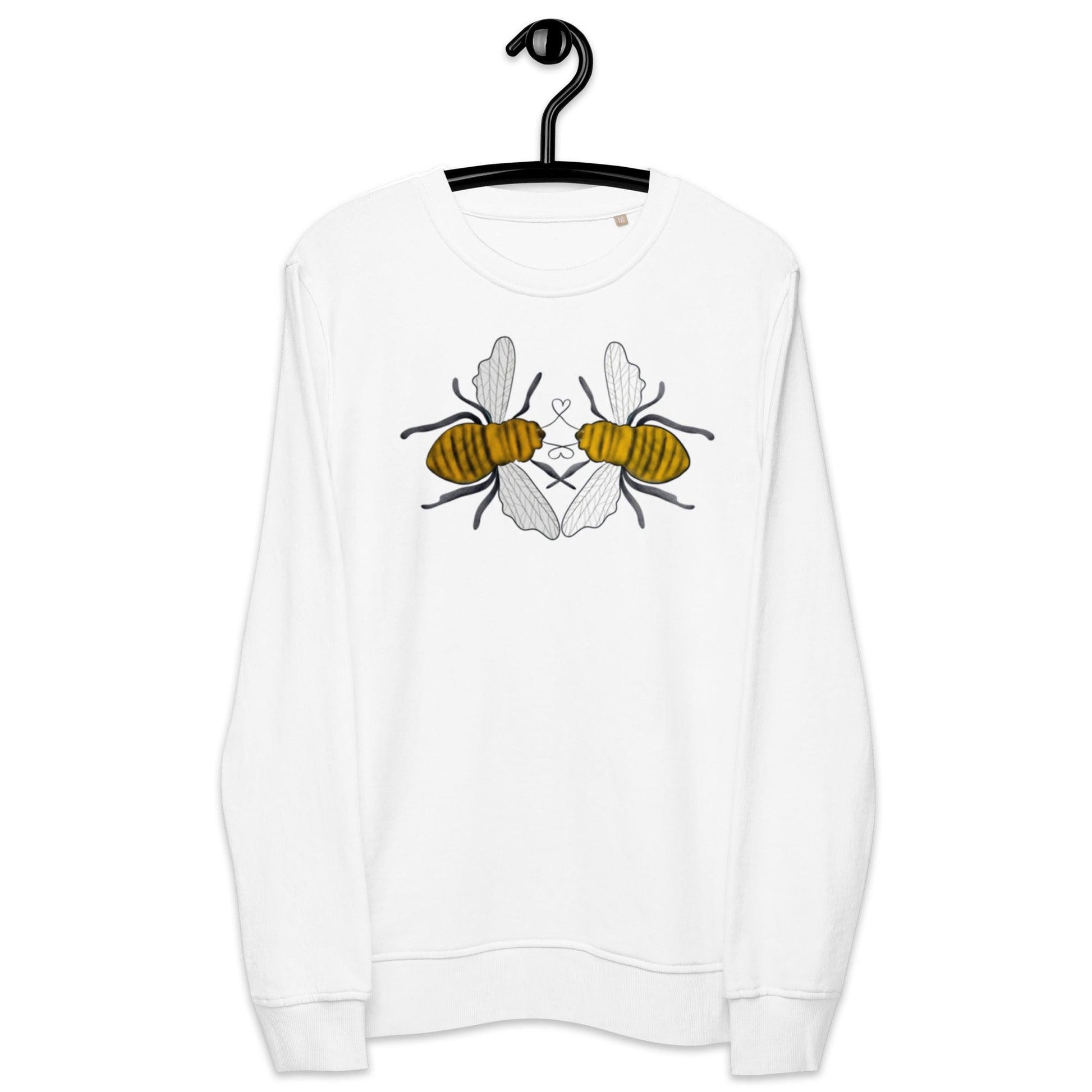 Bees Love valentines day Unisex organic sweatshirt - Mina's Planet