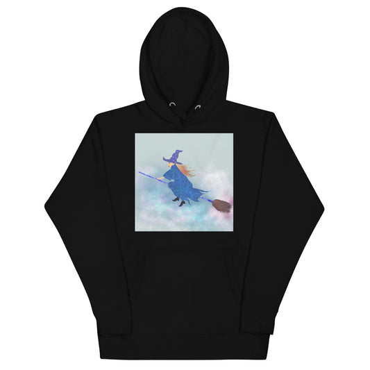 Unisex Hoodie Witch in clouds - Mina's Planet