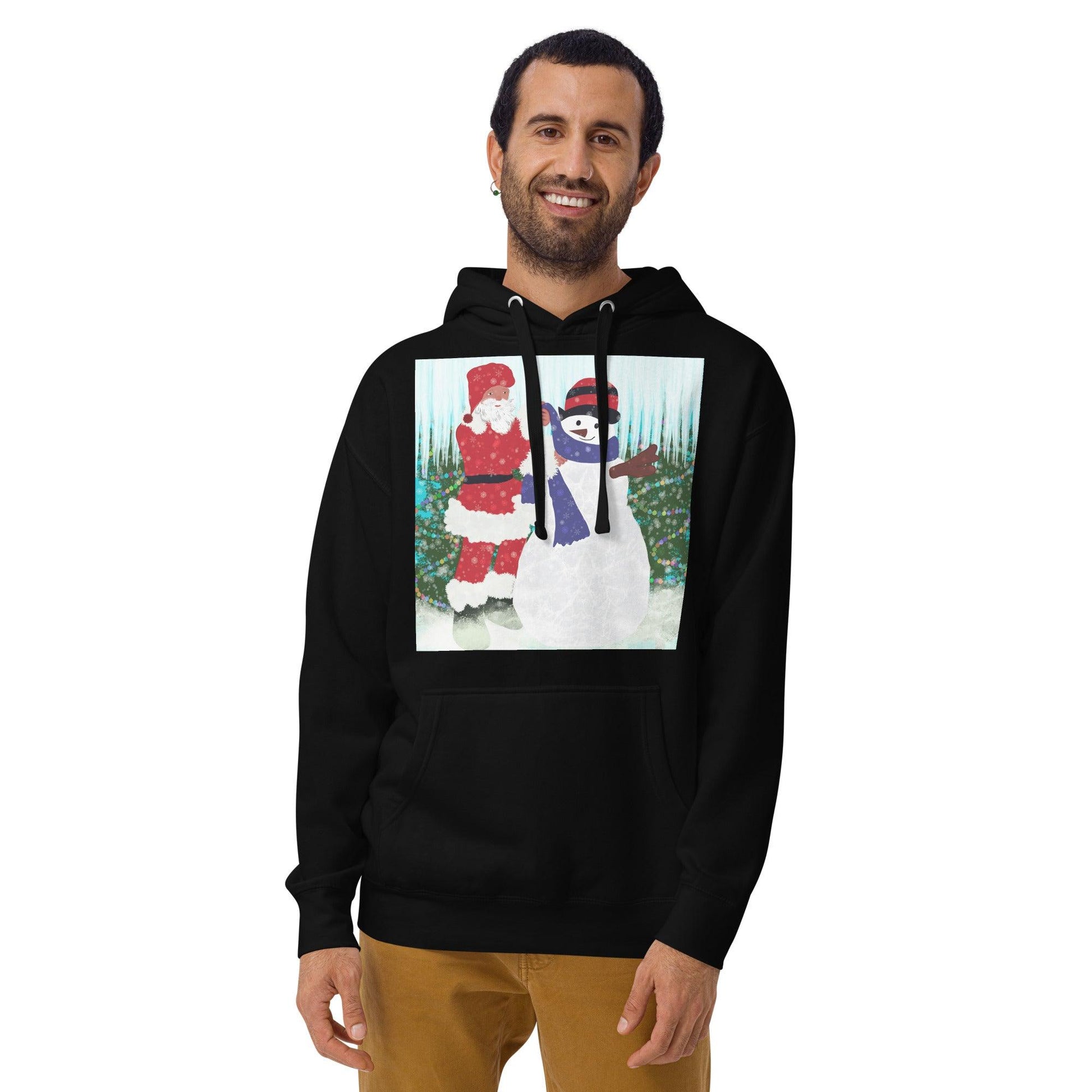 Christmas Snowman Man women Hoodie - Mina's Planet