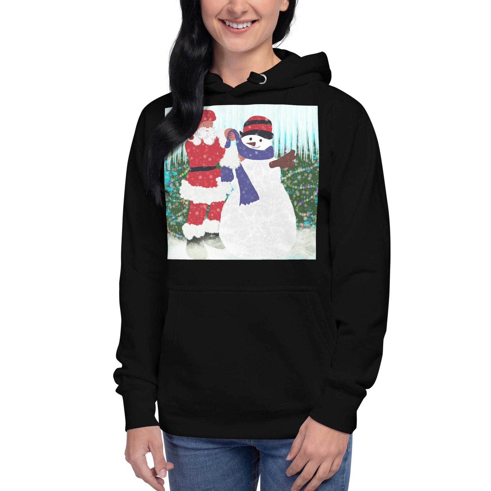 Christmas Snowman Man women Hoodie - Mina's Planet