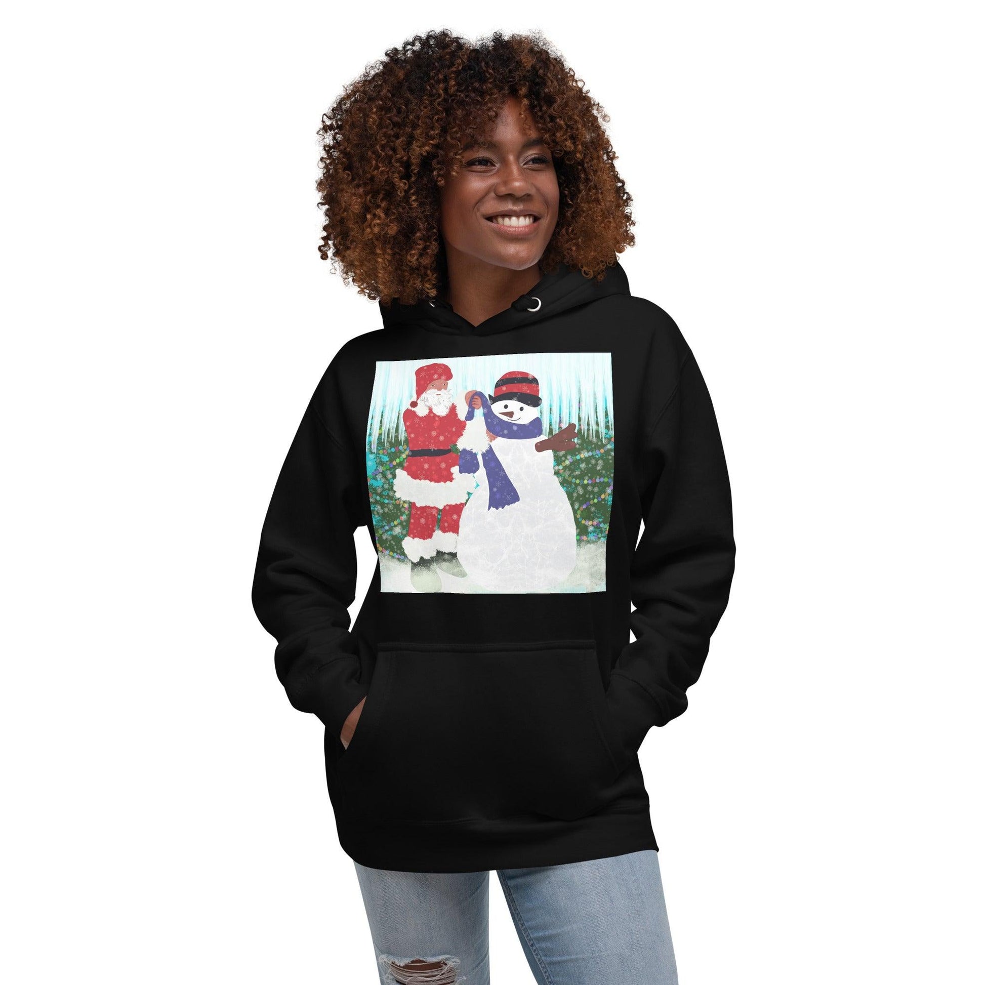 Christmas Snowman Man women Hoodie - Mina's Planet