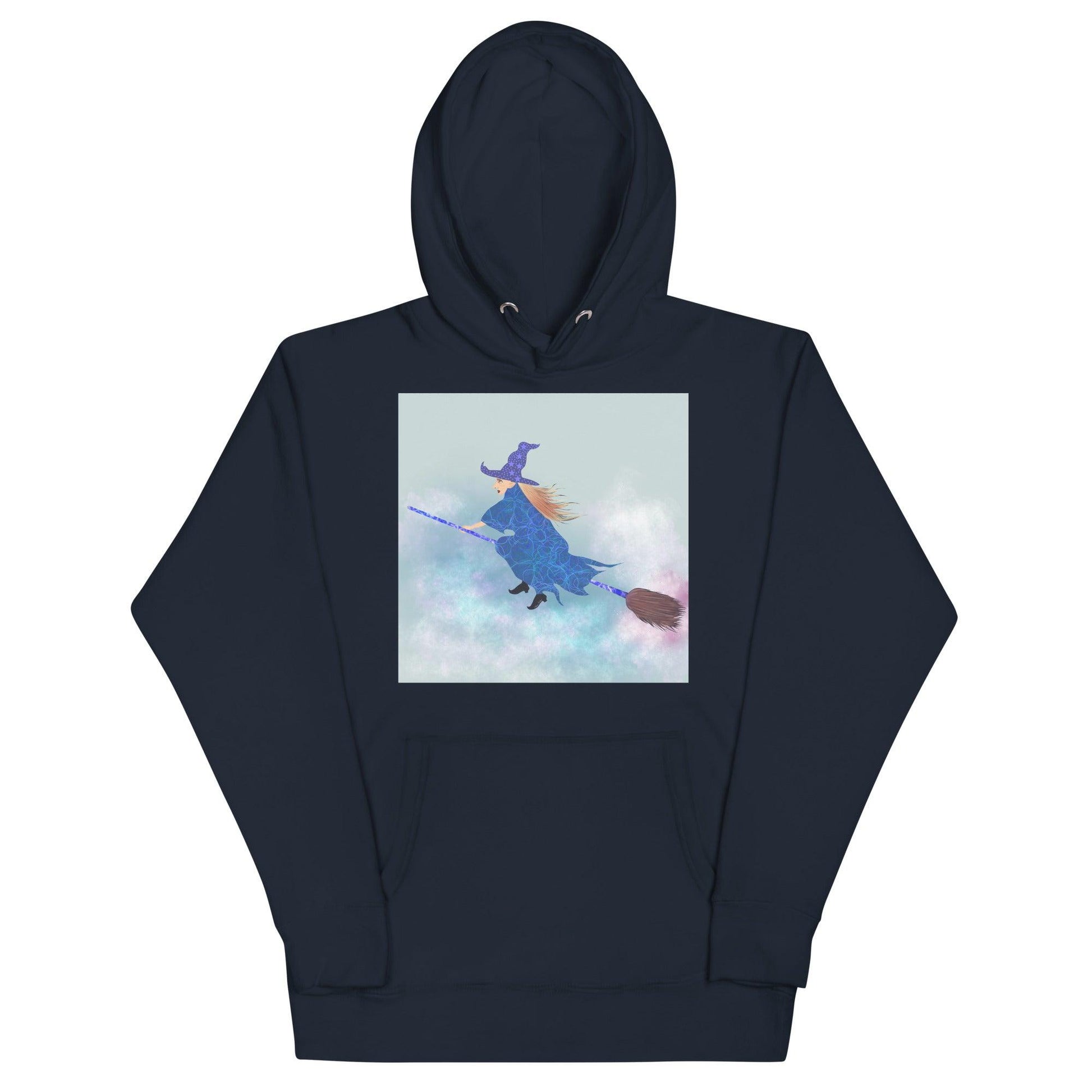 Unisex Hoodie Witch in clouds - Mina's Planet