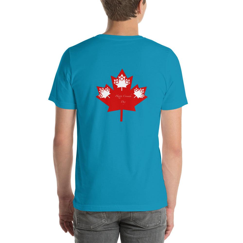 Unisex t-shirt Canada Day Back Side - Mina's Planet