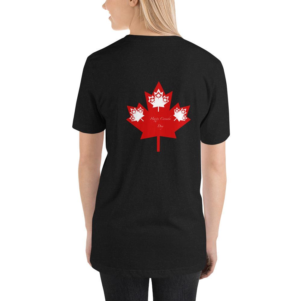 Unisex t-shirt Canada Day Back Side - Mina's Planet