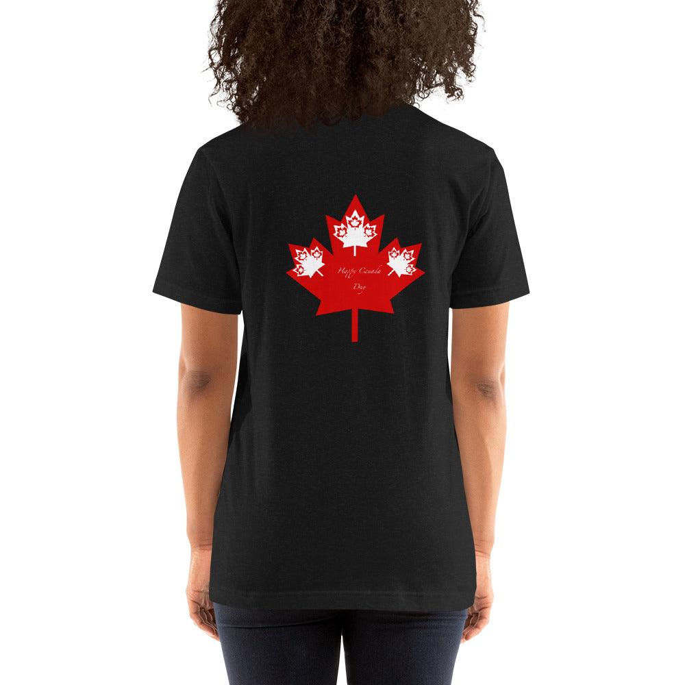 Unisex t-shirt Canada Day Back Side - Mina's Planet