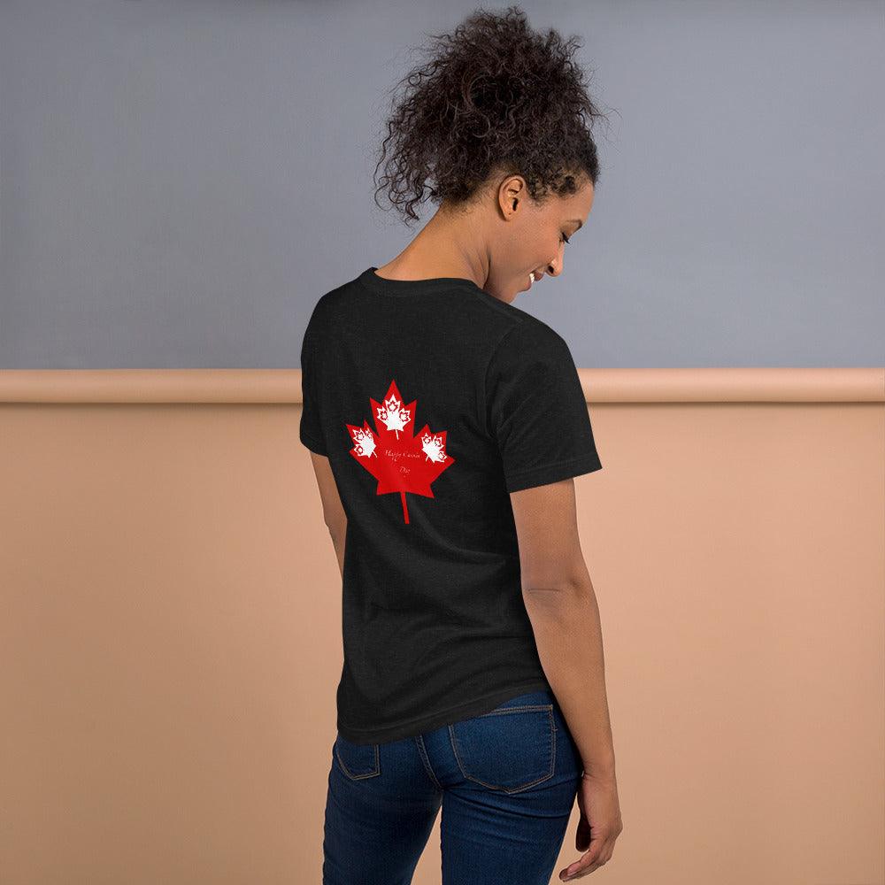 Unisex t-shirt Canada Day Back Side - Mina's Planet