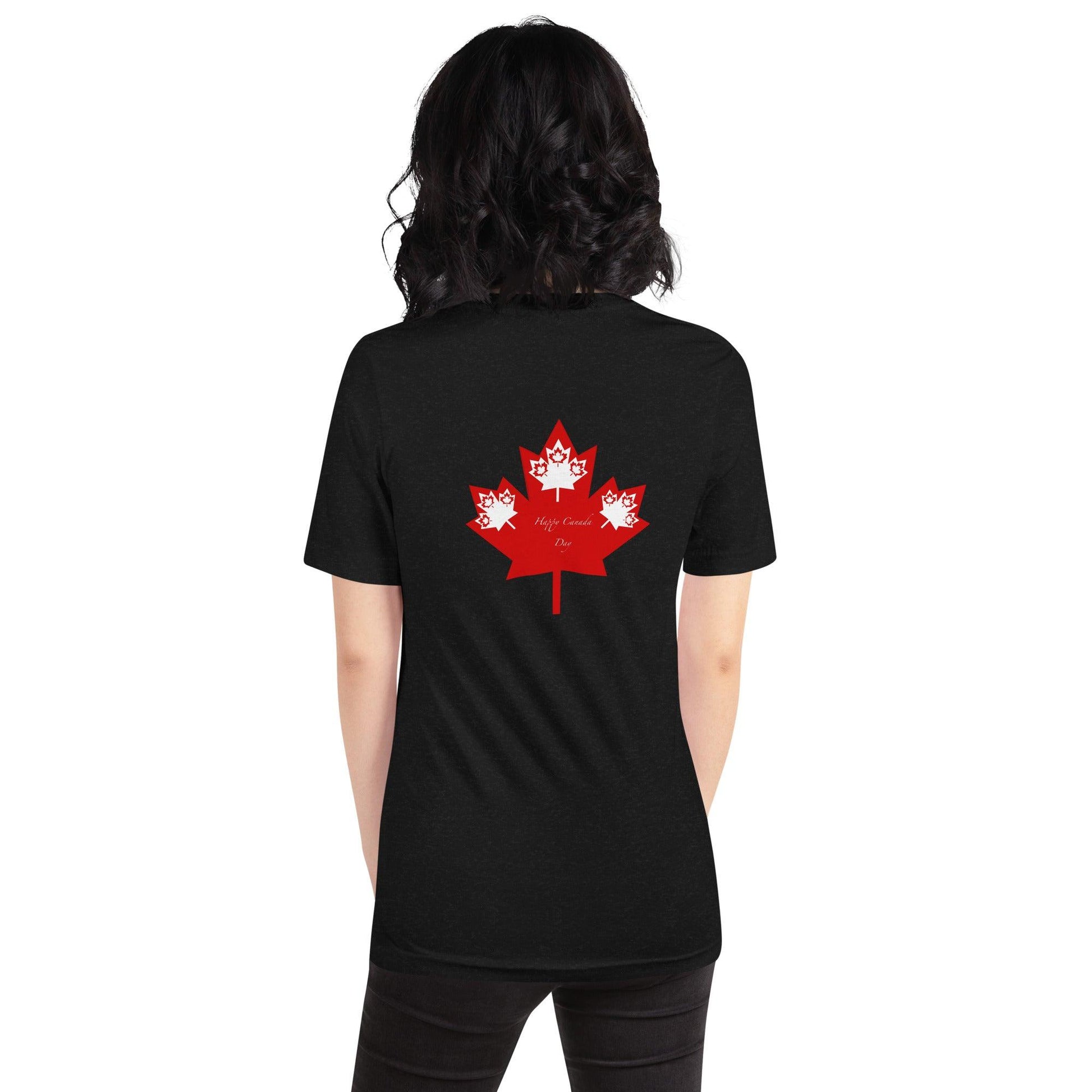 Unisex t-shirt Canada Day Back Side - Mina's Planet