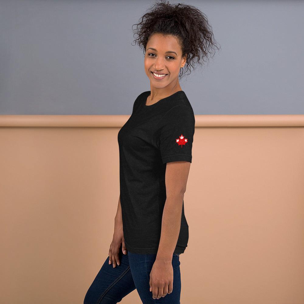 Unisex t-shirt Canada Day Left Arm - Mina's Planet