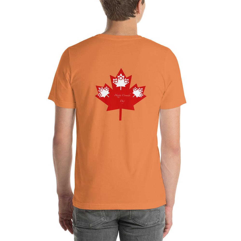 Unisex t-shirt Canada Day Back Side - Mina's Planet