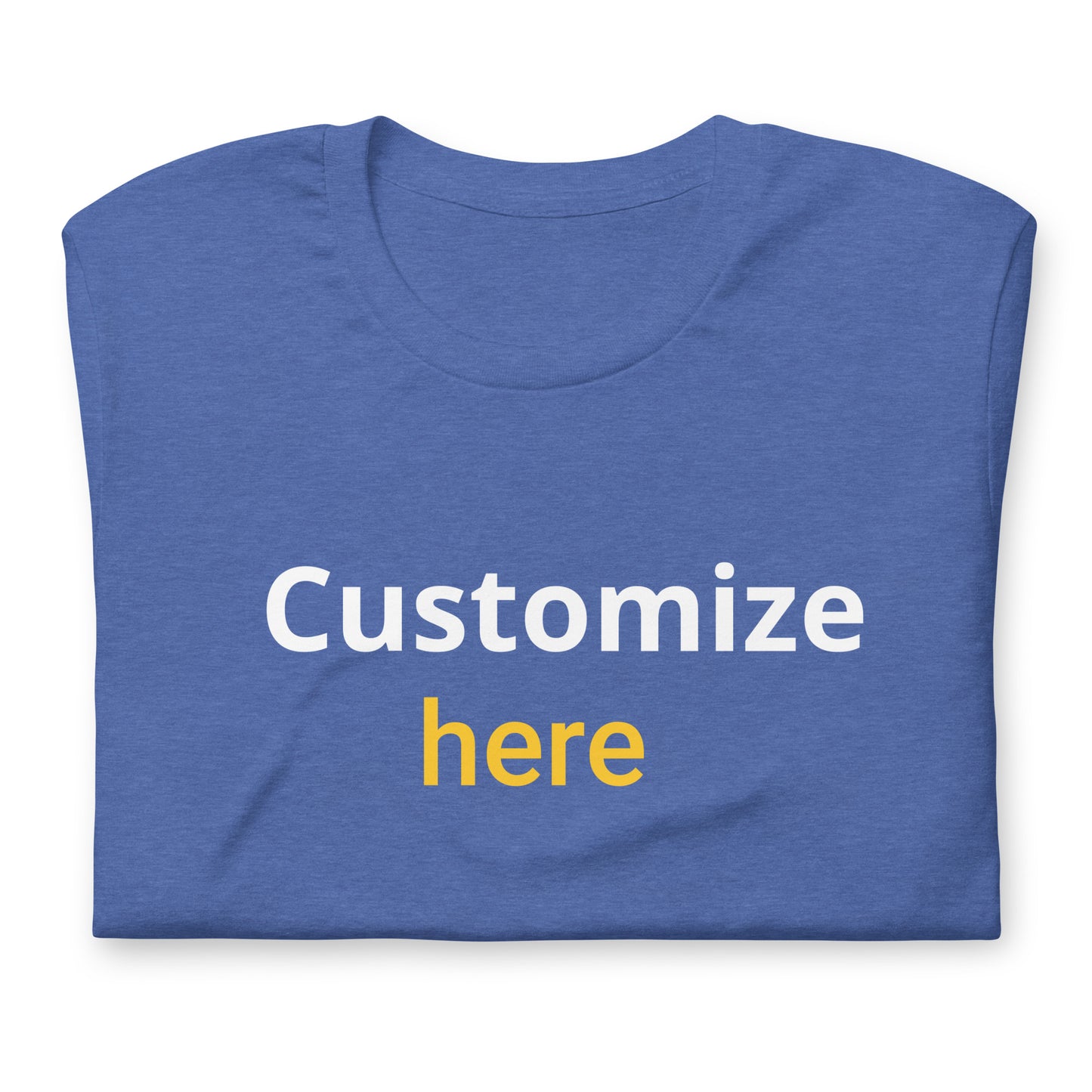 customize light Multicolor Unisex t-shirt