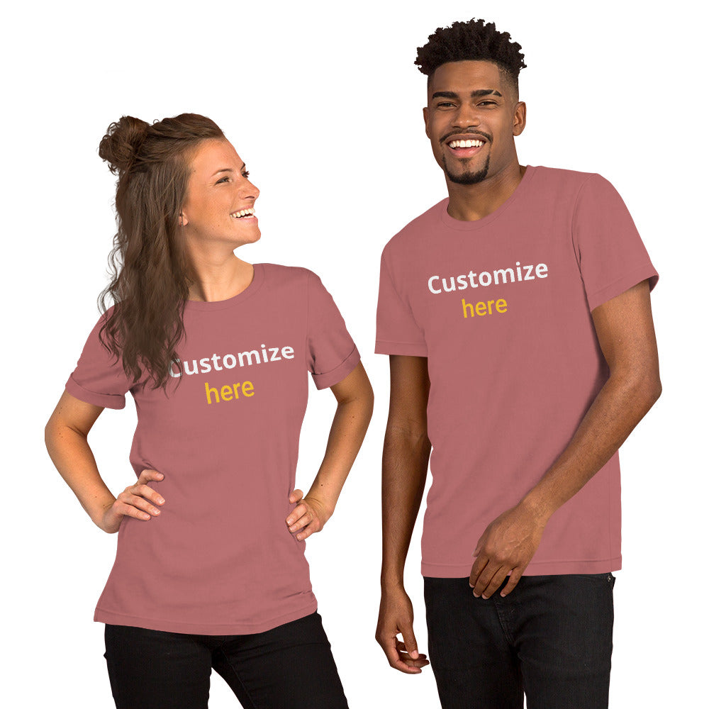 customize light Multicolor Unisex t-shirt