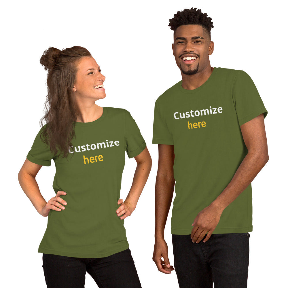 Customize T-shirts Unisex t-shirt