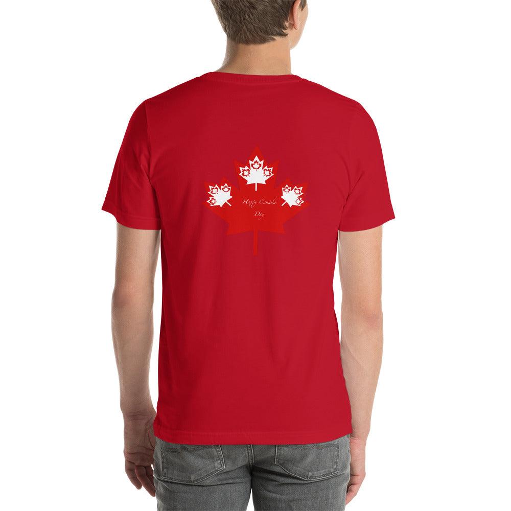 Unisex t-shirt Canada Day Back Side - Mina's Planet