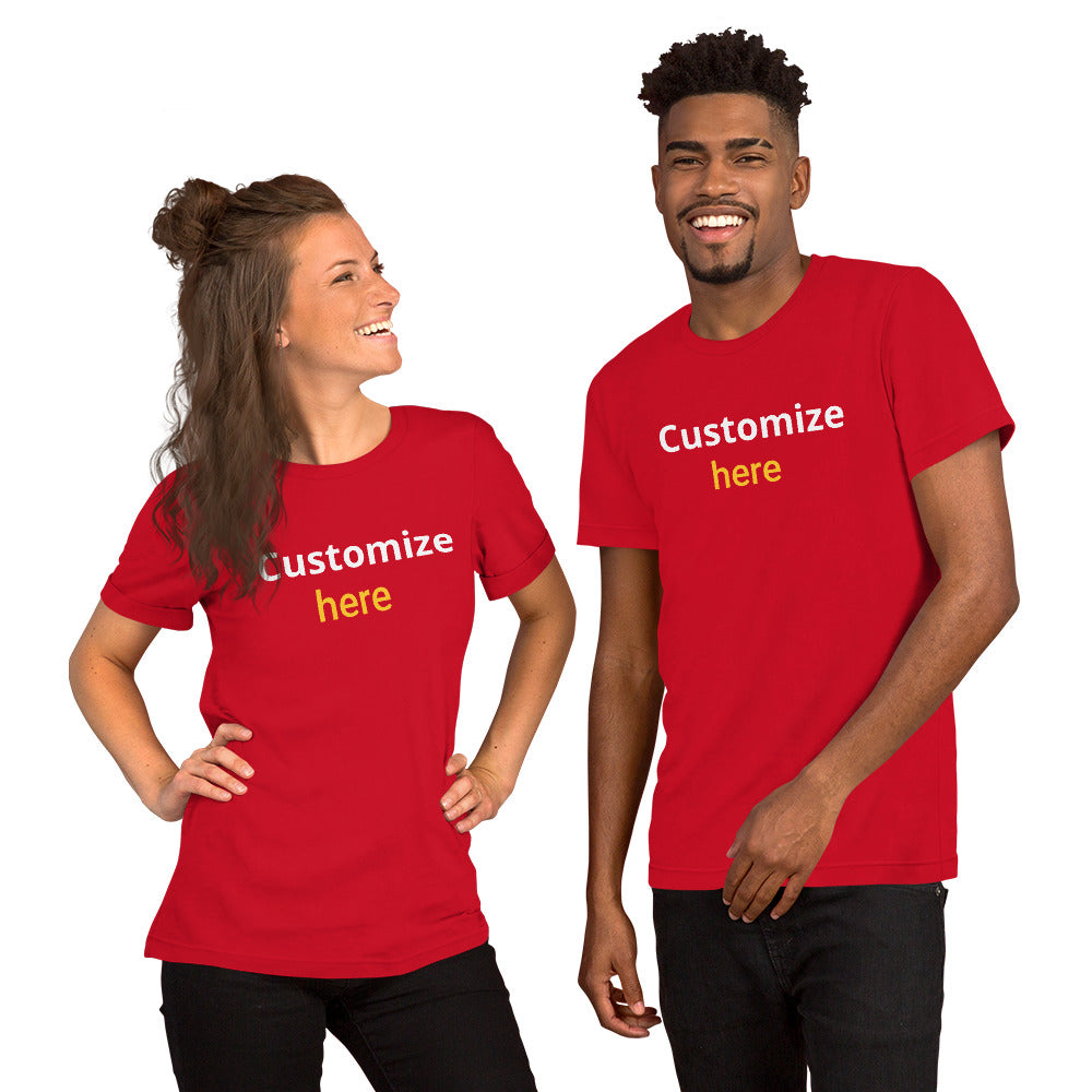 Customize T-shirts Unisex t-shirt