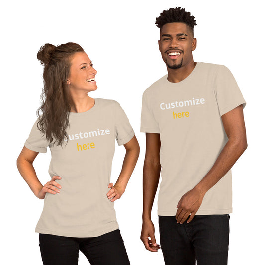 Customize T-shirts Unisex t-shirt