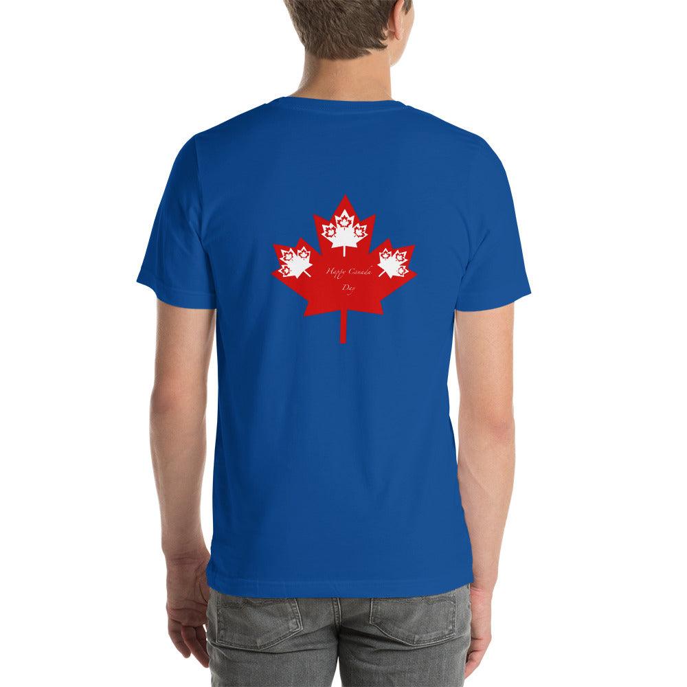 Unisex t-shirt Canada Day Back Side - Mina's Planet