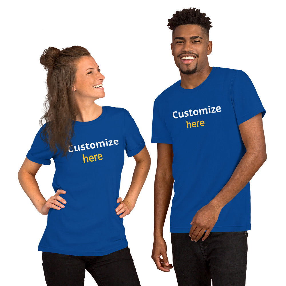 Customize T-shirts Unisex t-shirt