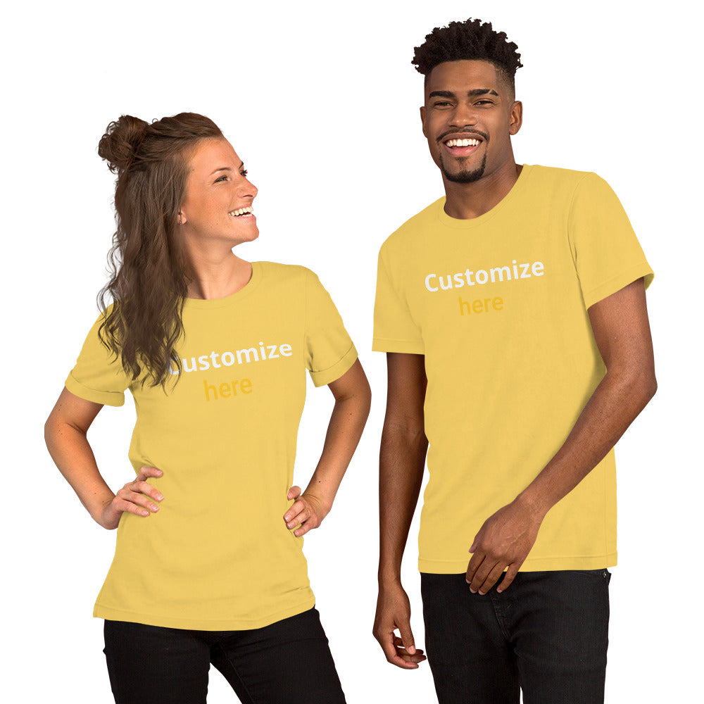 Customize T-shirts Unisex t-shirt